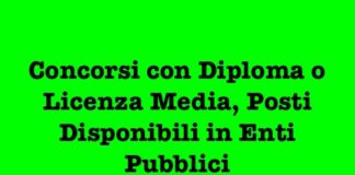 Concorsi con diploma