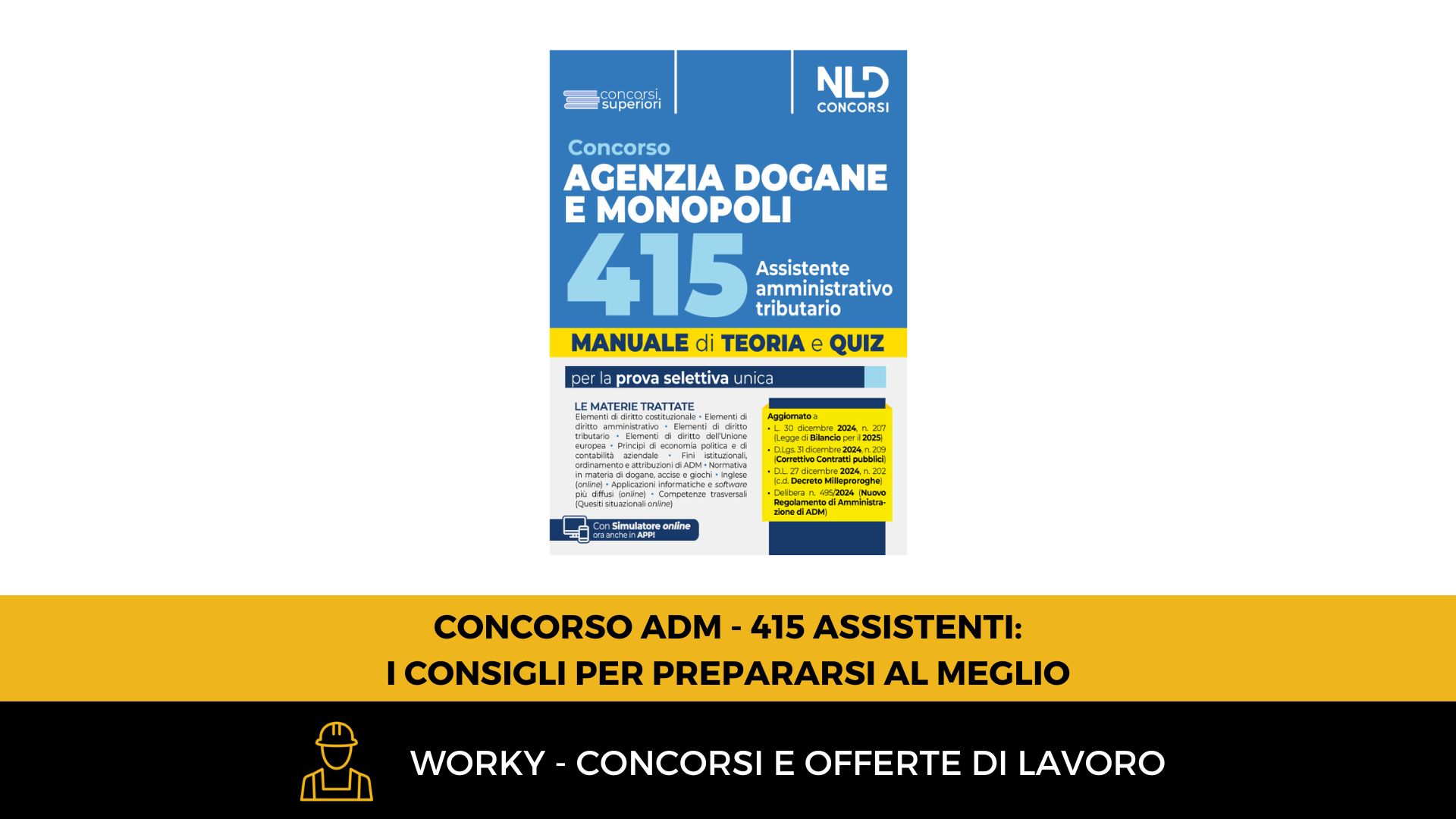 concorso agenzia dogane 415 posti